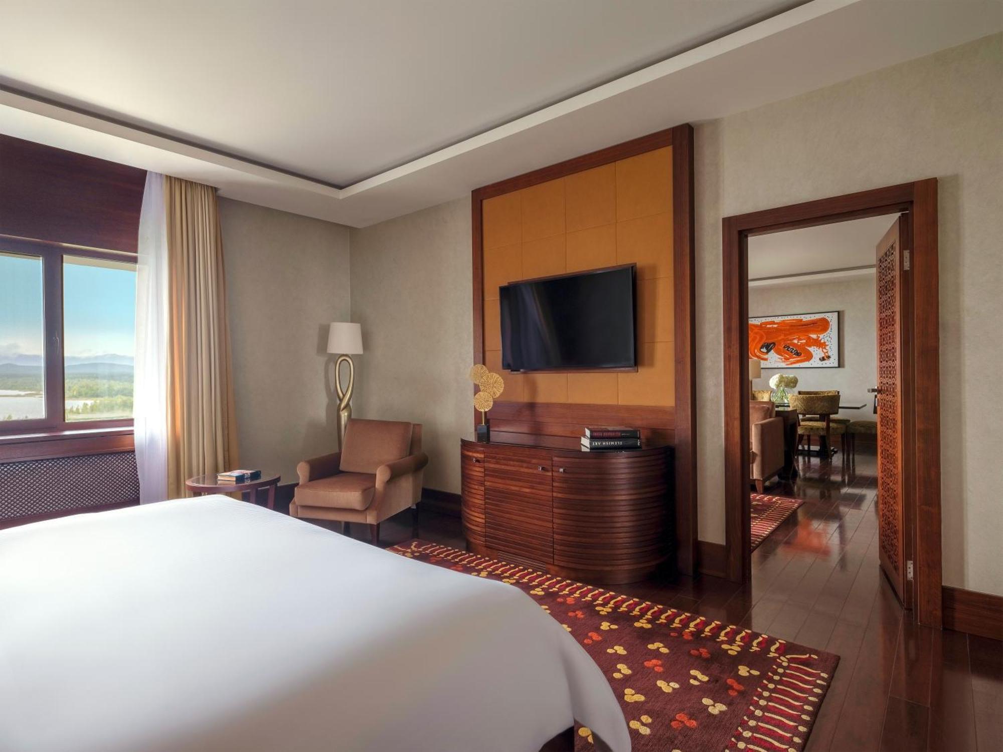 博罗沃厄里克瑟斯酒店 Shchūchīnsk 外观 照片 A bedroom at the hotel